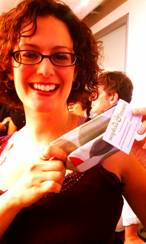 Carla loves her little purse from Sophia and Matt